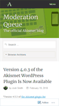 Mobile Screenshot of blog.akismet.com
