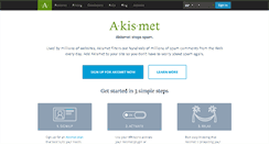 Desktop Screenshot of akismet.com